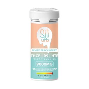 Sili x Urb THCP D9 HTE Gummies 9000MG – White Peach Berry